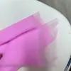 Malha transparente verde, azul, roxa, champanhe, de rigidez média para roupas, véu DIY de malha de rigidez média, tecido para vestido de noiva