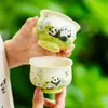 Oso Querido Taza Pequeña de Té Floral Taza de Anfitrión de Cerámica Taza de Té Personal de Gama Alta Set de Té Kung Fu Taza de Té para el Hogar