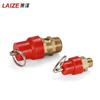 Válvula de seguridad Caperucita Roja válvula de seguridad con resorte compresor de aire válvula de escape anillo de tiro válvula de escape válvula de alivio de presión 8Kg2 puntos