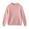 Suave y pegajoso Suéter Grueso de Lana para Niños Otoño/Invierno 2025, Cuello Medio Alto, Niños y Niñas, Cárdigan de Punto Cálido como Capa Base
