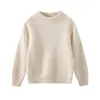 Suave y pegajoso Suéter Grueso de Lana para Niños Otoño/Invierno 2025, Cuello Medio Alto, Niños y Niñas, Cárdigan de Punto Cálido como Capa Base