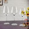 Grande capacidade transparente cristal vidro artesanal bordeaux vinho alto vidro vinho vidro vidro vinho atacado vinho