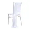 Cortina de Gasa Ligera para Belleza de Espalda Hotel Decoración de Arreglo para Bodas al Aire Libre Funda de Silla Banquete de Bodas Gasa de Bali Chifón