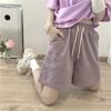 Shorts esportivos plus size femininos de verão, estilo coreano, da moda, soltos, emagrecedores, finos, de pernas largas, casuais, para estudantes