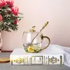 Tazas de Esmalte al por Mayor del Fabricante, Nuevo Estilo para Mujeres, Tazas de Té con Flores de Alto Valor para el Hogar, Vasos de Agua Exquisitos de Oficina de Gama Alta