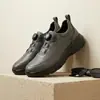 Sapatos Masculinos de Couro Genuíno, Novos Sapatos para Caminhada e Montanhismo ao Ar Livre de Primavera e Outono, Masculinos Impermeáveis para Corrida, Antiderrapantes, Amortecedores, Sapatos Esportivos e Casuais
