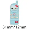 Gatito de Dibujos Animados Accesorios para Joyería de Resina DIY Pegamento de Crema Pasador Material para Casa de Muñecas Juguete Venta al por Mayor