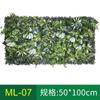 Pared de Plantas de Simulación Transfronteriza Planta Verde Decoración Floral Fondo Césped de Plástico Exterior Fabricante Mayorista Césped Hierba Milán