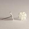 Pendientes de plata con hilo de seda de copo de nieve, joyería de plata para la oreja, joyería para mujer, tendencia de moda europea y americana, regalo de Navidad