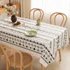 Mantel Estilo Americano, Impermeable, Resistente al Aceite, Resistente al Calor, No Requiere Lavado, Estilo Bohemio, Tela Estilo Étnico, Mantel para Mesa de Café de Alta Gama