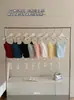 Primavera Verano Correas Finas Puro Deseo Hueco Espalda Bonita Camiseta sin Mangas Espalda Descubierta Correa Almohadilla en el Pecho Versátil Color Sólido Camisola Ropa Interior Ropa Exterior Camiseta sin Mangas