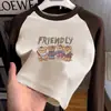 Camiseta de Manga Larga con Bloques de Color para Niña 2026 Nuevo Top Otoño/Invierno para Niña Talla Mediana/Grande Ropa Interior Térmica de Forro Polar para Niños Ropa de Otoño
