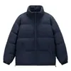 241066 Jaquetas Acolchoadas de Algodão Novas de Inverno para Homens e Mulheres, Jaquetas Oxford Pequenas, Jaquetas de Penas Acolchoadas de Algodão, Estilo Curto com Gola Alta