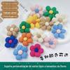 Estilo pastoral tridimensional algodão cinco pétalas flor xadrez acessórios de cabelo feitos à mão acessórios de tecido acessórios de flor joia broche