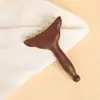Sândalo Verde Chifre de Ovelha Pequeno Empurrador Pente de Meridianos Rosto Massagem Corporal Completa Raspador de Pontos de Acupuntura Bastão Empurrador de Beleza de Chifre de Ovelha Ferramenta de Pressão