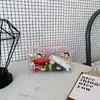 Bolsa cosmética transparente linda con estampado de frutas, bolsa de almacenamiento portátil para mujer, impermeable, bolsa de regalo, estuche, pvc, jalea transparente