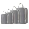 Set de bolsas de almacenamiento para viajes transfronterizos, organizador de equipaje, bolsa de almacenamiento portátil y compresible de mano, bolsa para ropa interior, bolsa de aseo