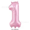 Globos de Papel de Aluminio de 32 pulgadas Versión Americana con Números del 0 al 9 para Cumpleaños Infantiles, Festivales, Bodas, Centros Comerciales y Ceremonias, en Stock
