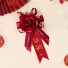 Nuevo ramillete de boda chino para novio y novia, padrino y dama de honor, ramillete de boda, juego completo de suministros para boda