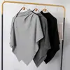 Novo Xale de Tricô Assimétrico com Fivela Roupa Externa Multifuncional para Outono/Inverno Salas com Ar Condicionado Protetor de Pescoço Quente Lenço Estilo Capa Capa Grande