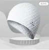 FLYSEA Gorro de Natación de Silicona Impermeable Alta Elasticidad Cómodo Cobertura para la Cabeza Cabello Largo Unisex Gotas de Agua Gorro de Natación Extra Grande