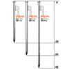 Clavo de suelo para tienda de campaña con toldo de acero audaz alargado para montañismo y camping al aire libre, Clavo de acero Ding para suelo de playa, 30 cm