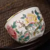 Taza Maestra de Cerámica Pintada Seca Jane Taza de Té Pu'er de Alta Calidad Taza de Cata de Té Tazas de Té Hogar Juego de Té Kung Fu Taza Individual
