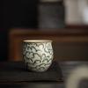Caneca de chá pintada à mão da Fornalha Ru conjunto de chá kung fu Jingdezhen feito à mão azul e branco sob o esmalte Caneca Única Padrão de nuvem Xiangyun caneca de chá caneca de chá caneca de chá