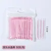 Palo de cristal para decoración de uñas 7.5cm palo de naranja punto de empuje de piel muerta palo de taladro palo de pegamento doble cristal palo naranja 8.5 al por mayor