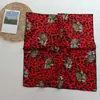 Pañuelo Cuadrado Pequeño de Seda Simulada, Pañuelo para el Cabello, Pañuelo Decorativo para Camisa, Rayas Geométricas, Pañuelo de Seda Versátil, Pañuelo Estampado para Ropa de Trabajo
