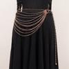 Acessórios de moda europeus e americanos Corrente de cintura com strass multicamadas Brilhante Flash Diamante All-match Sexy Hip Chain Body Chain Decoração de cintura Moda feminina