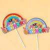 Velas de Papel Arcoíris para Bebé y Niños ins Feliz Cumpleaños Decoración para Pastel Plug-in Suministros para Fiesta de Postre Disfrazarse