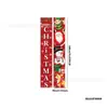 Pareja de cortinas de puerta navideñas con diseños de Papá Noel y muñeco de nieve, decoración colgante de puerta para fiestas navideñas, arreglo de bandera colgante de decoración para fiestas navideñas transfronterizas