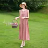 Vestido de Algodón y Seda Nuevo de Verano 2026 para Mujeres de Mediana Edad y Mayores, Vestido de Moda Holgado Talla Grande para Mamás