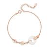 Pulsera de plata de ley 925 con moneda de cobre y calcedonia para mujer, estilo palacio de moda nacional, pulsera de tesoro de la suerte, pulsera ligera de lujo con hebilla segura.