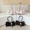 Bolsa de Ombro/Axila Moda Casual Retro Versátil Simples Elegante Estampada de Leopardo Popular Nova Outono 2026