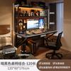 Mesa para Computadora de Escritorio Habitación Hogar Escritorio Mesa Integrada con Estantería Escritorio de Oficina Tablero Perforado Juego de Mesa y Silla para E-Sports