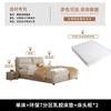 Cama Doble Cama Suave Cama de Arte de Cuero Ecológico Estilo Crema Simple Moderno Casa de Alquiler Apartamento Pequeño Hogar Cama Grande