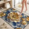 Alfombrilla de Baño Estéreo 3D de Lodo Diatomeas, Absorbente de Agua para el Hogar, Secado Rápido, Resistente a la Suciedad, Alfombrilla Antideslizante, Felpudo Estilo Chino para Puerta de Entrada