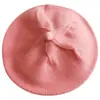 Gorro de Bebé Primavera y Otoño Delgado Color Sólido Lana Tejido Gorro Boina de Bebé Lindo Niños y Niñas Gorro de Pintor