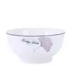 Estilo nórdico tigela e prato simples para casa louça de cerâmica tigela de comer para casa prato tigela de sopa grande criativa prato de peixe