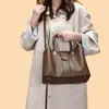 Bolsa Grande de Inverno 2025 Transfronteiriça Feminina Tendência Moda Retrô Bolsa Tote Bolsa de Ombro para o Dia a Dia