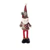 Boneca de Pelúcia de Natal da Moda Luxuosa Papai Noel Boneco de Neve Rena Elástica em Pé Decoração Presente