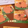 Notas Adhesivas con Forma Especial de Capibara Lindo de Dibujos Animados Estudiante Creativo Ins Bloc de Notas Autoadhesivo Bloc de Notas para Mensajes