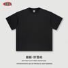 Ropa de Hombre 2025 Verano Lavado Vintage Corte Holgado Logo de Carreras Oscuro Tendencia Marca Camiseta de Manga Corta para Hombre Casual Versátil
