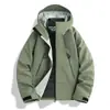 Chaqueta Exterior Rígida para Hombre y Mujer, Capa Interior de Plumas 3 en 1, Cortavientos e Impermeable, Chaqueta de Plumas Desmontable para Senderismo