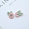 Bordado com folhas flores pequenas feito à mão acessórios para joias DIY material acessórios para roupas acessórios diy atacado