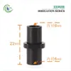 4/7 Accesorios para Conector Capilar Juego Completo 47 Conector en T de Doble Barbilla de una Sola Barbilla Tallo de Enchufe Tapa Tapón de Goteo Conexión de Rosca de 4 Puntos