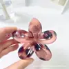 Presilha de Cabelo Gradiente Pérola Plumeria Transfronteiriça Europeia e Americana Presilha de Flor Presilha Lateral Presilha para Meio Preso Parte de Trás da Cabeça Presilha de Tubarão