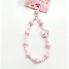 Cadena de Teléfono de Acrílico con Cuentas de Dibujos Animados, Encanto de Teléfono de Muñeca Sanrio Linda, Llavero de Bolsa al por Mayor